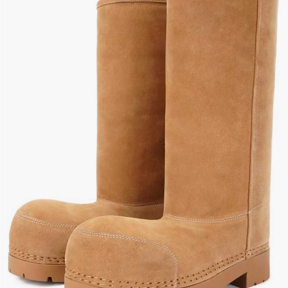 Elegant Tan Winter & Rain Boots